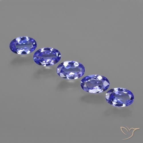 2.36ctw Natürlicher Intensives Violettblau Tansanit, Oval, VVS-VS