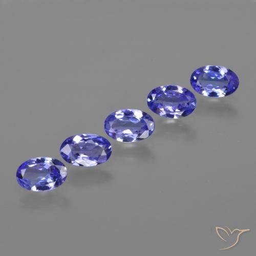 2.36 ct natürliche Intensives Violettblau Tansanit-Edelsteine, Oval, VVS-VS