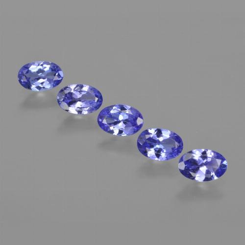 2.27 ct natürliche Intensives Violettblau Tansanit-Edelsteine, Oval Schliff, VVS-VS