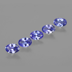2.27 ct natürliche Intensives Violettblau Tansanit-Edelsteine, Oval Schliff, VVS-VS