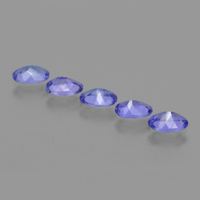 2.27 ct natürliche Intensives Violettblau Tansanit-Edelsteine, Oval Schliff, VVS-VS
