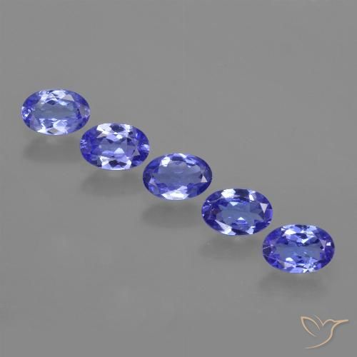 2.35ctw Natürlicher Intensives Violettblau Tansanit, Oval, VVS-VS