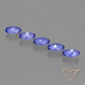 2.35 ct natürliche Intensives Violettblau Tansanit-Edelsteine, Oval, VVS-VS