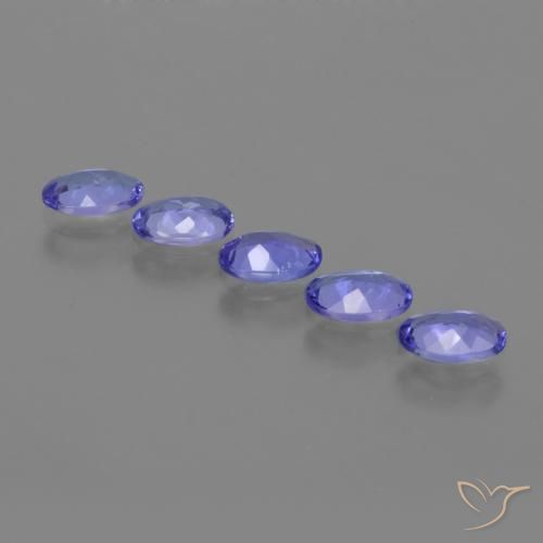 2.31 ct natürliche Intensives Violettblau Tansanit-Edelsteine, Oval, VVS-VS