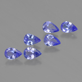 2.23 ct natürliche Intensives Violettblau Tansanit-Edelsteine, Birnenform, VS