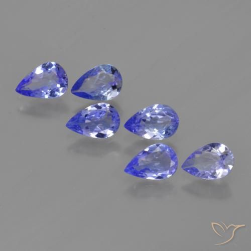 2.09 ct natürliche Intensives Violettblau Tansanit-Edelsteine, Birnenform, VS