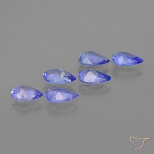 2.09 ct natürliche Intensives Violettblau Tansanit-Edelsteine, Birnenform, VS