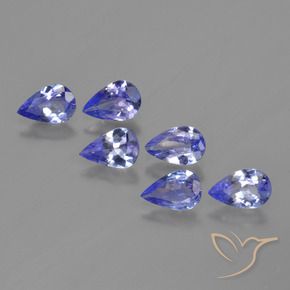 1.81 ct natürliche Intensives Violettblau Tansanit-Edelsteine, Birnenform, VS