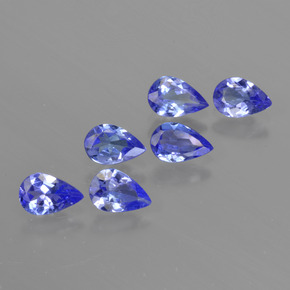2,26 ct natürliche blauer Tansanit-Edelsteine, Birnenform, VS