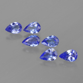2,26 ct natürliche blauer Tansanit-Edelsteine, Birnenform, VS