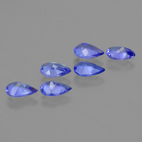 2,26 ct natürliche blauer Tansanit-Edelsteine, Birnenform, VS