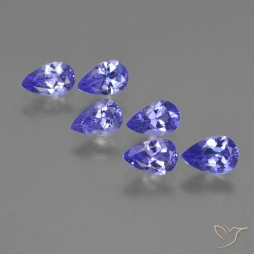 2.24ctw Natürlicher Intensives Violettblau Tansanit, Birnenform, VVS-VS