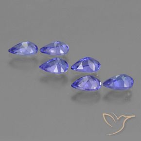 2.24 ct natürliche Intensives Violettblau Tansanit-Edelsteine, Birnenform, VVS-VS