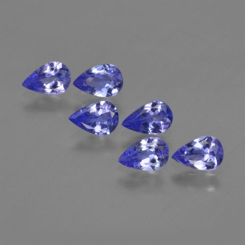 2,28 ct natürliche blauer Tansanit-Edelsteine, Birnenform, VS