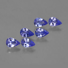 2,28 ct natürliche blauer Tansanit-Edelsteine, Birnenform, VS