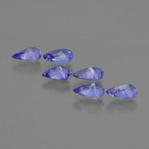 2,28 ct natürliche blauer Tansanit-Edelsteine, Birnenform, VS