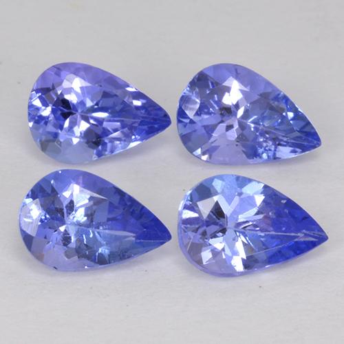 1,76 ct natürliche blauer Tansanit-Edelsteine, Birnenform, VS