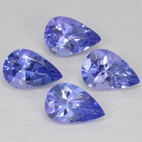 1,76 ct natürliche blauer Tansanit-Edelsteine, Birnenform, VS