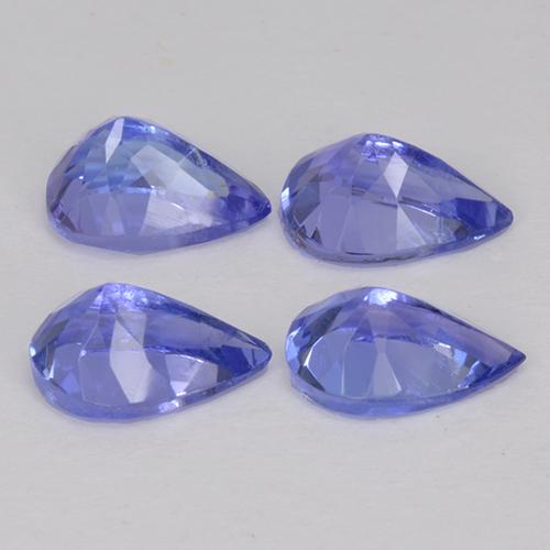 1,76 ct natürliche blauer Tansanit-Edelsteine, Birnenform, VS