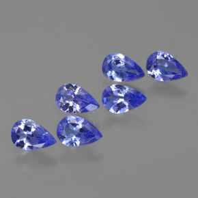 2,27 ct natürliche blauer Tansanit-Edelsteine, Birnenform, VS