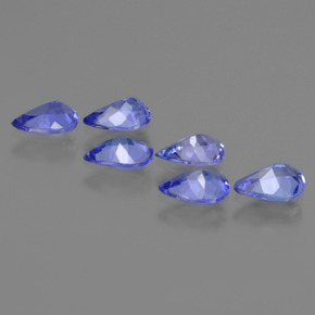 2,27 ct natürliche blauer Tansanit-Edelsteine, Birnenform, VS