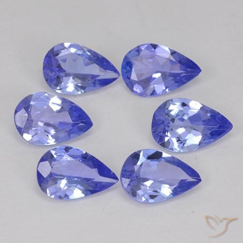 2,43 ct natürliche blauer Tansanit-Edelsteine, Birnenform, VVS-VS