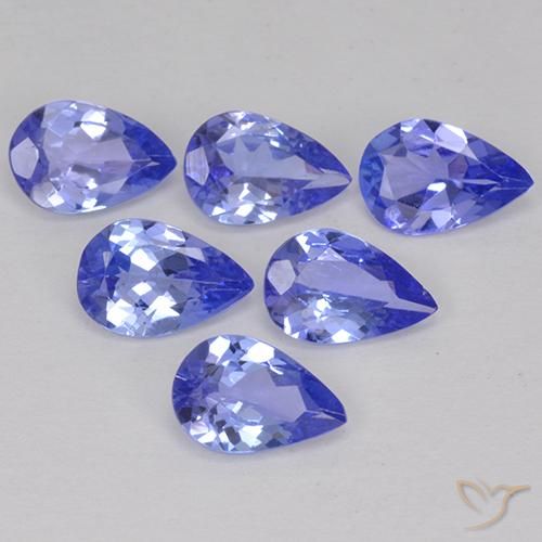 2,43 ct natürliche blauer Tansanit-Edelsteine, Birnenform, VVS-VS