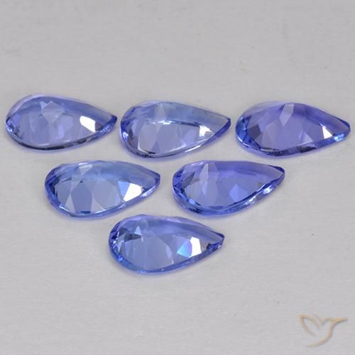2,43 ct natürliche blauer Tansanit-Edelsteine, Birnenform, VVS-VS