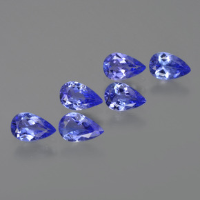 2,22 ct natürliche blauer Tansanit-Edelsteine, Birnenform, VVS-VS