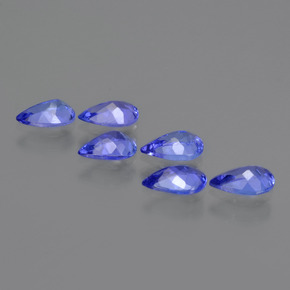 2,22 ct natürliche blauer Tansanit-Edelsteine, Birnenform, VVS-VS