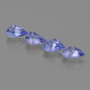 2.00 ct natürliche Intensives Violettblau Tansanit-Edelsteine, Birnenform, VVS-VS