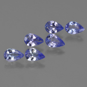 2.02 ct natürliche Intensives Violettblau Tansanit-Edelsteine, Birnenform, VS