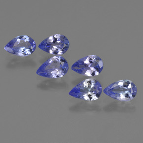 2.02 ct natürliche Intensives Violettblau Tansanit-Edelsteine, Birnenform, VS
