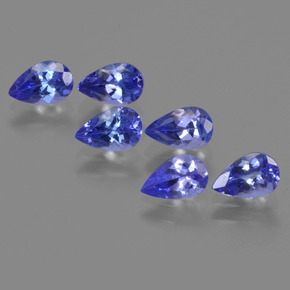 2.53 ct natürliche tiefviolett-blau Tansanit-Edelsteine, Birnenform, VVS-VS