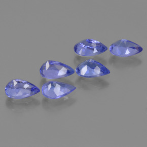 2.53 ct natürliche tiefviolett-blau Tansanit-Edelsteine, Birnenform, VVS-VS