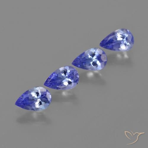 1.71 ct natürliche Blau Tansanit-Edelsteine, Birnenform, VS