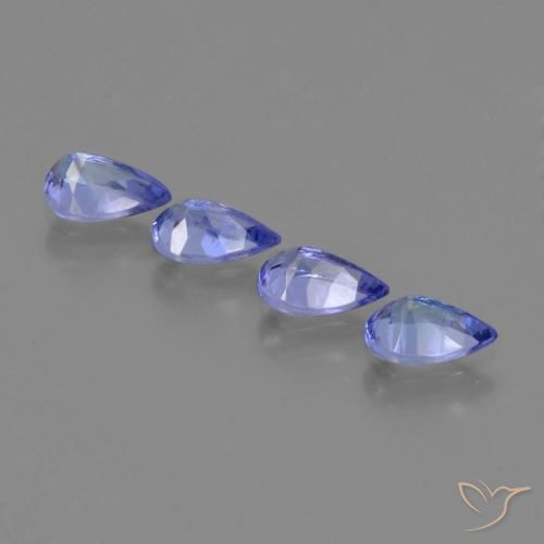1.71 ct natürliche Blau Tansanit-Edelsteine, Birnenform, VS