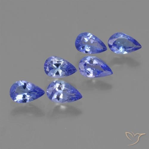 2.19ctw Natürlicher tiefviolett-blau Tansanit, Birnenform, VS