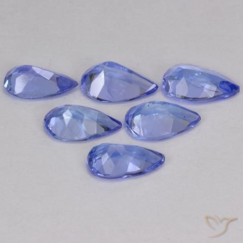 2.07 ct natürliche Mittelblau Tansanit-Edelsteine, Birnenform, VS