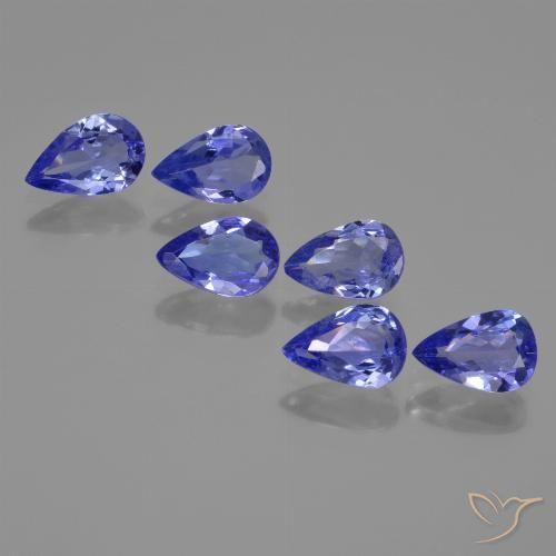 2,29 ct natürliche blauer Tansanit-Edelsteine, Birnenform, VS