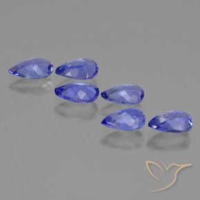 2,29 ct natürliche blauer Tansanit-Edelsteine, Birnenform, VS