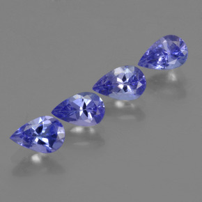 1,78 ct natürliche blauer Tansanit-Edelsteine, Birnenform, VS