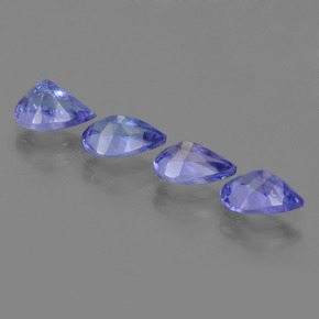 1,78 ct natürliche blauer Tansanit-Edelsteine, Birnenform, VS