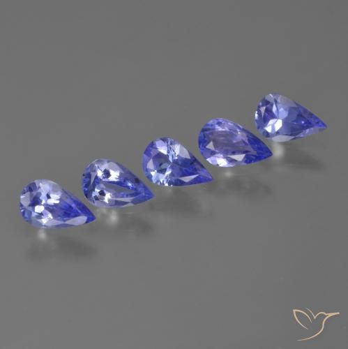 1.48 ct natürliche Intensives Blau Tansanit-Edelsteine, Birnenform, VS