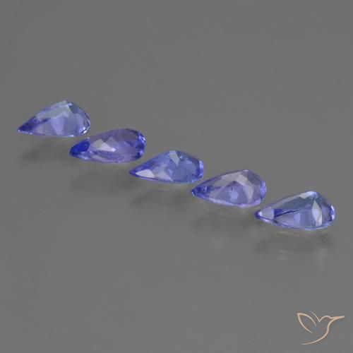 1.48 ct natürliche Intensives Blau Tansanit-Edelsteine, Birnenform, VS
