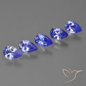1.94 ct natürliche tiefviolett-blau Tansanit-Edelsteine, Birnenform, VS