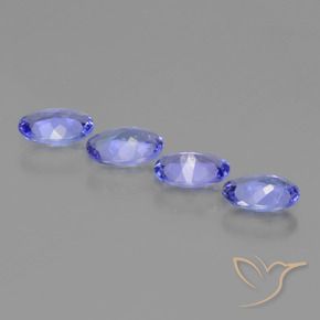 1.43 ct natürliche tiefblau Tansanit-Edelsteine, Oval, VS