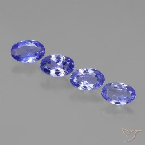 1.58ctw Natürlicher Intensives Blau Tansanit, Oval, VVS-VS