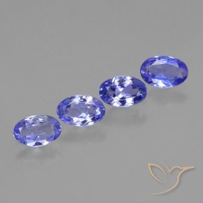 1.58 ct natürliche Intensives Blau Tansanit-Edelsteine, Oval, VVS-VS