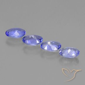 1.58 ct natürliche Intensives Blau Tansanit-Edelsteine, Oval, VVS-VS